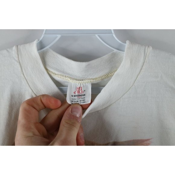 Vintage 70s Mens Medium 9Lives Morris the Cat Spell Out Short Sleeve T-Shirt USA - Picture 7 of 10